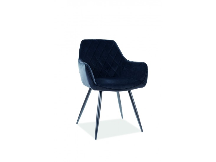 Linea Velvet étkező szék fekete láb/ fekete bluvel 19 Linea Velvet étkező szék fekete láb/ fekete bluvel 19