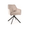 Notti étkezőszék fekete láb/ világos bézs Brego 31