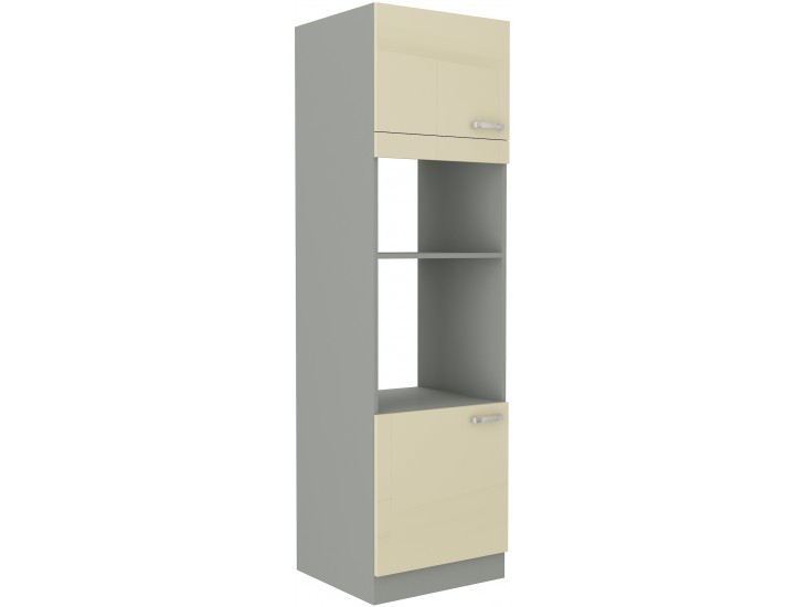 NIKI 7. 60 DPM-210 2F 60x210x57cm fényes krém/szürke NIKI 7. 60 DPM-210 2F 60x210x57cm fényes krém/szürke