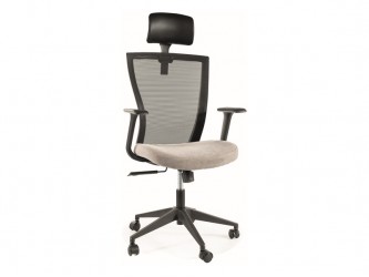 Q-328 H forgószék fekete/ szürke