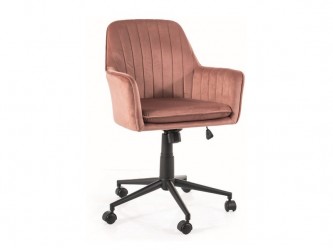 Q-886 Velvet forgószék antik rózsaszín (Bluvel 52)
