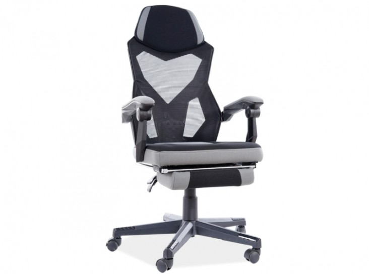 Q-939 forgószék fekete/ szürke