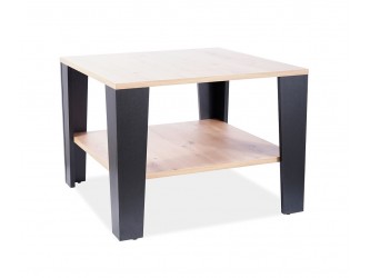 Quadra asztalka wotan tölgy/ fekete 67*67 cm.