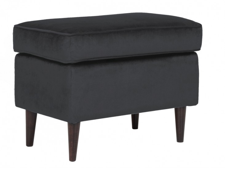 Ron Velvet lábtartó fekete bluvel 19 / wenge
