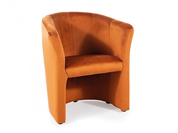 TM-1 Velvet fotel venge láb/ fahéj (Bluvel 4215) TM-1 Velvet fotel venge láb/ fahéj (Bluvel 4215)
