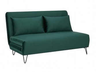 Zenia Velvet kanapé zöld tap.189/ fekete