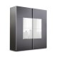 Gardrób XIX/203 tükrös gardrób grafit Gardrób XIX/203 tükrös gardrób grafit
