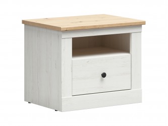 Frija KOM1S éjjeli szekrény artisan tölgy/ fehér andersen fenyő