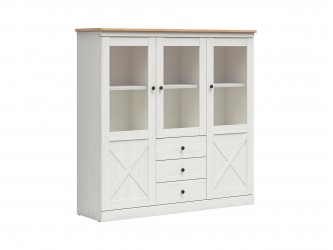 Frija REG3W3S vitrin artisan tölgy/ fehér andersen fenyő