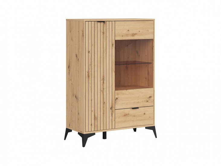Lamea REG1D1W1S vitrines komód artisan tölgy